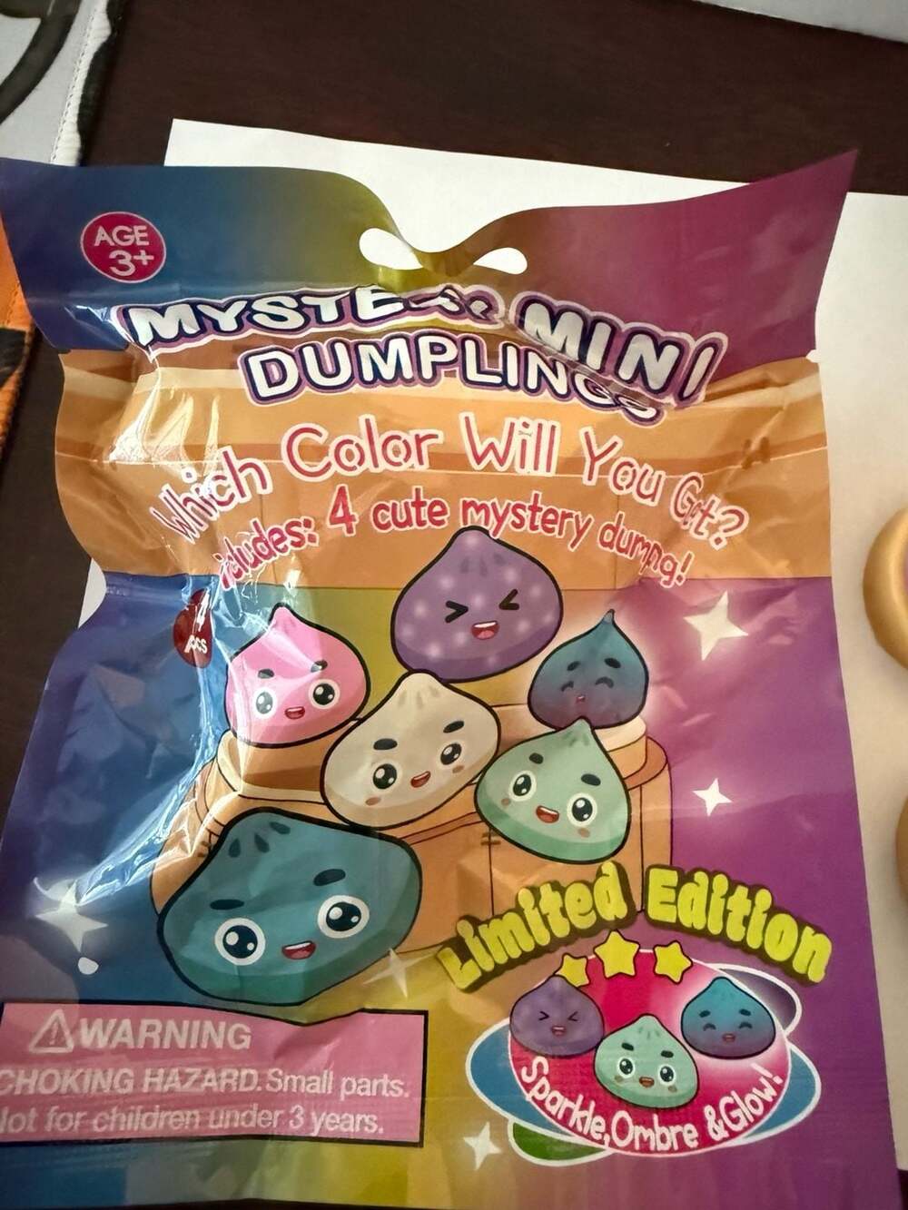 Zorbitz Mystery Mini Dumplings Squishy Fidget Toy 4-Pack
